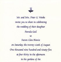 Phineas Press (Cards - Marriages, 1990s)